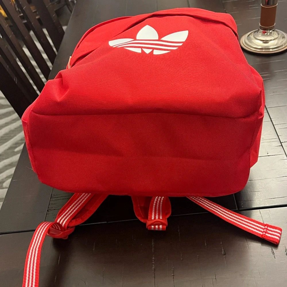 Adidas Trefoil Adicolor Backpack Book Bag Red New Boys Girls
